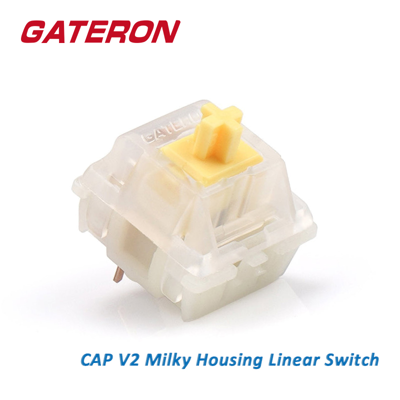 Gaming Accessories Aesthetic - GATERON CAP-KS-25 lineal amarillo lechoso, 5