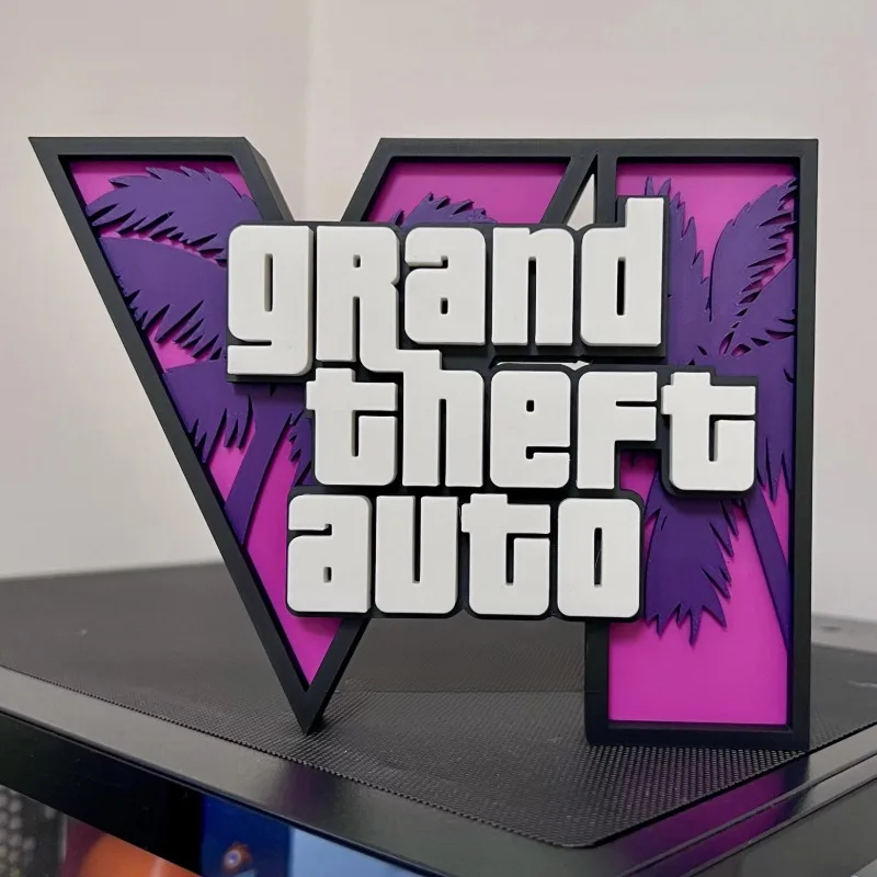 Soporte con el logotipo de GTA - Accessories For Your Gaming Room reseña y precio